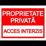 Indicator pentru interzicere proprietate privata acces interzis